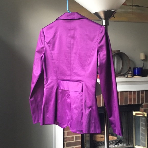 Spiegel Sateen purple blazer sz 2 - Picture 4 of 6